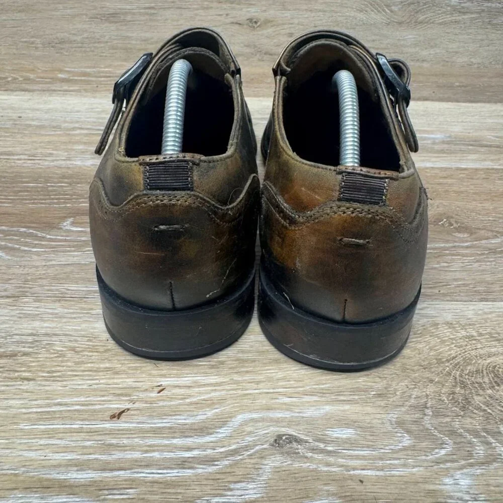 Florsheim Sorrento Brown Monk Strap Dress Shoe Men's Size 10.5 - Picture 3 of 7